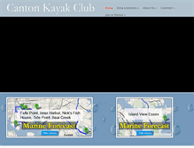 Tablet Screenshot of cantonkayakclub.com